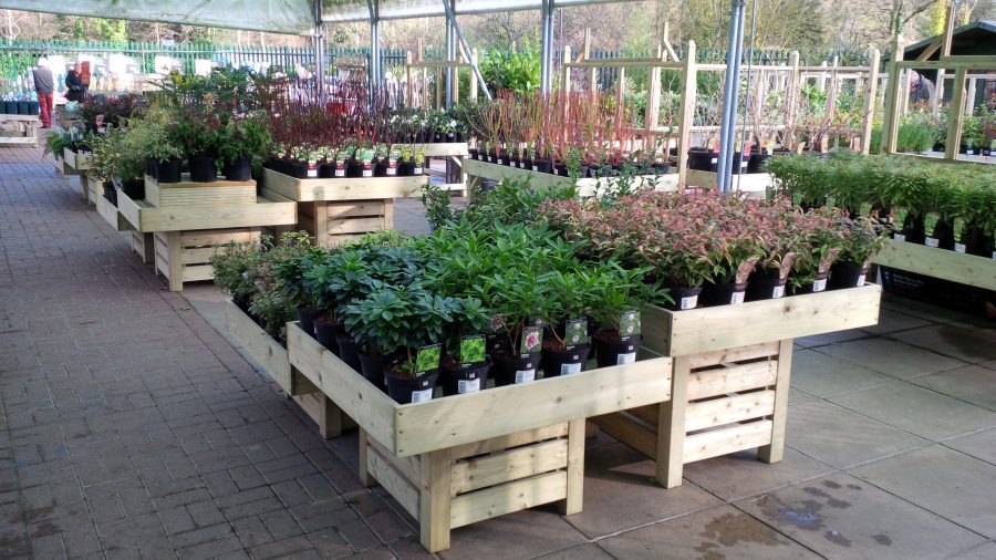 HILLIERS GARDEN CENTRE. — Timber Displays